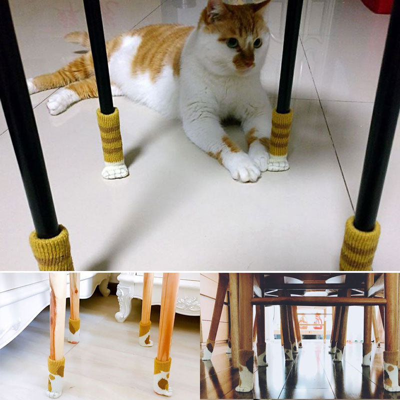 4Pcs Rutschfeste Katzenpfote Möbelbeinhussen | Karnz