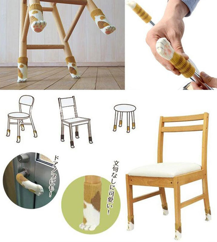 4Pcs Rutschfeste Katzenpfote Möbelbeinhussen | Karnz