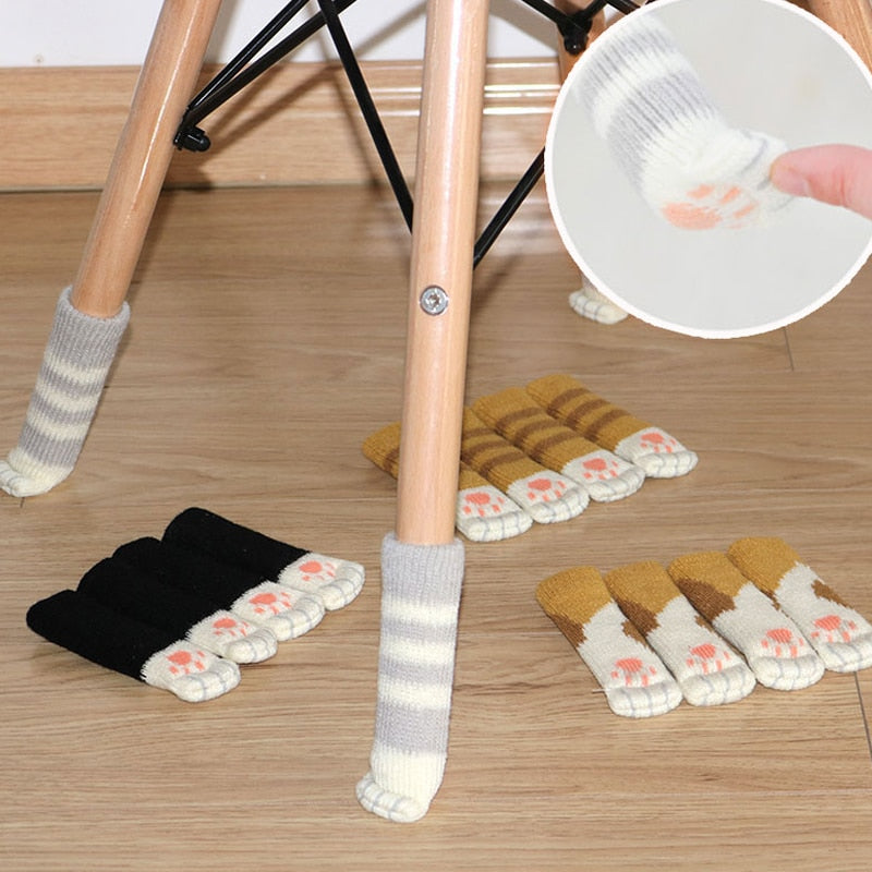 4Pcs Rutschfeste Katzenpfote Möbelbeinhussen | Karnz