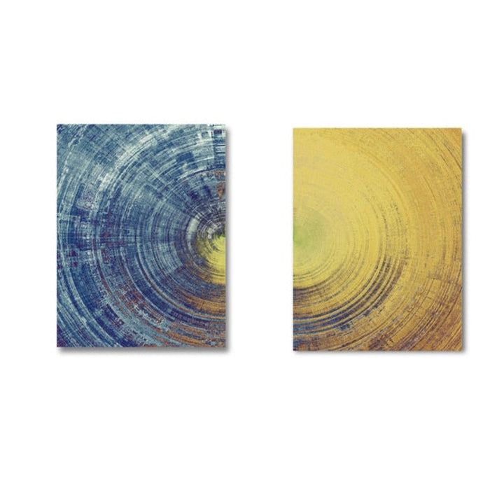 Tiefe Kreise - Leinwand Wandkunst Gemälde