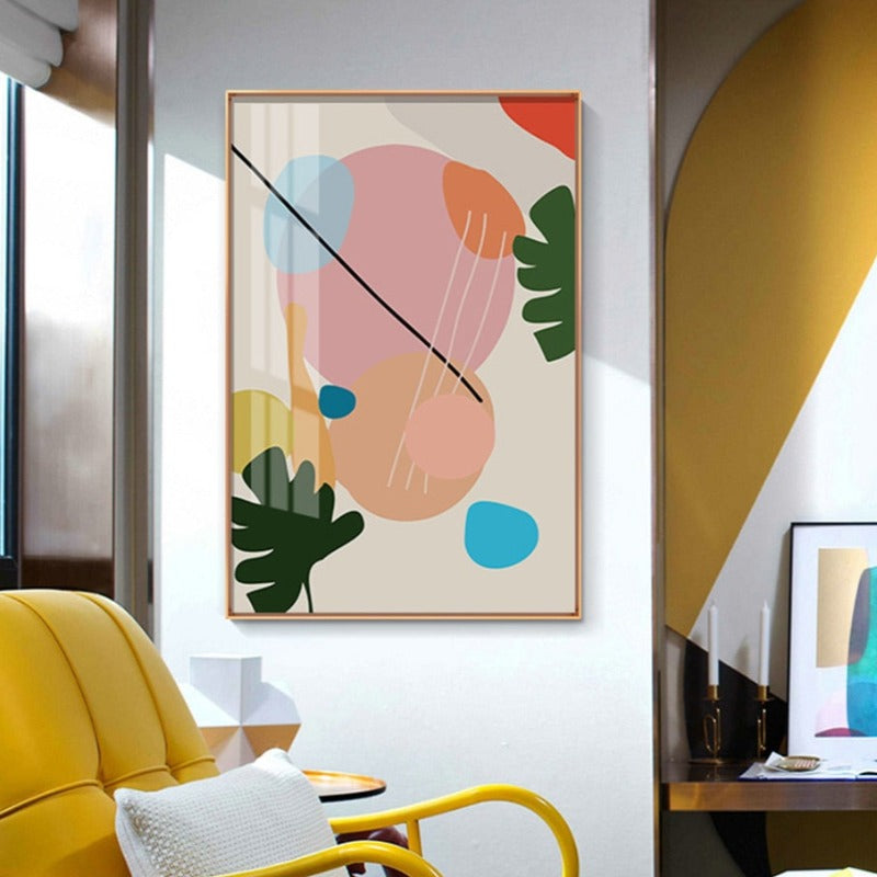 Abstract Skandinavien Bunte Galerie - Leinwand Wandkunst Gemälde