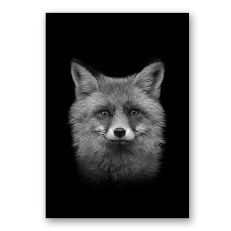 Natur, Tierwelt Afrikas, Wildtiere, Schwarz-Weiß - Leinwandbild