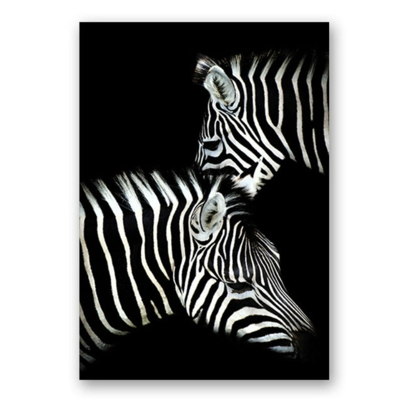 Natur, Tierwelt Afrikas, Wildtiere, Schwarz-Weiß - Leinwandbild