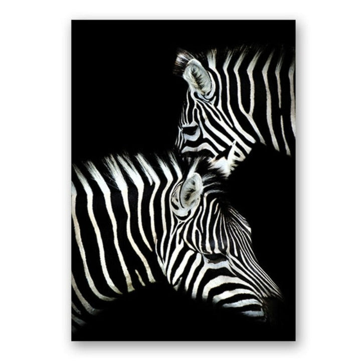 Natur, Tierwelt Afrikas, Wildtiere, Schwarz-Weiß - Leinwandbild