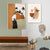 Abstract Still Life Beige Plants - Leinwand Wandkunst Gemälde