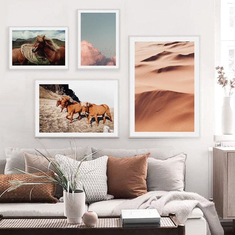 Boho Poster - Leinwand Wandkunst Gemälde
