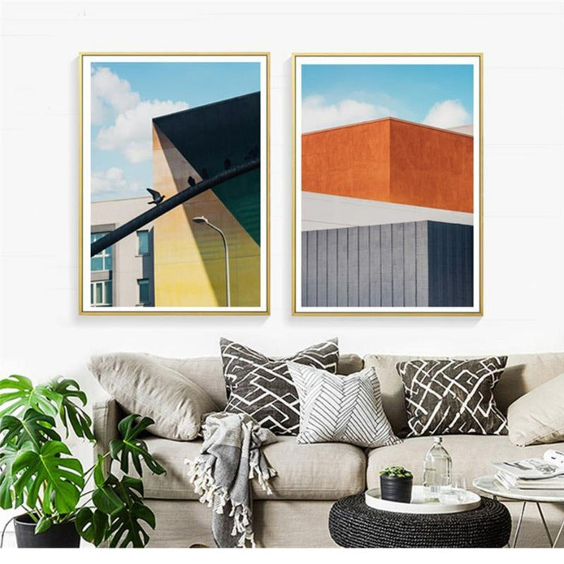 City Views-Canvas Wandkunst Gemälde