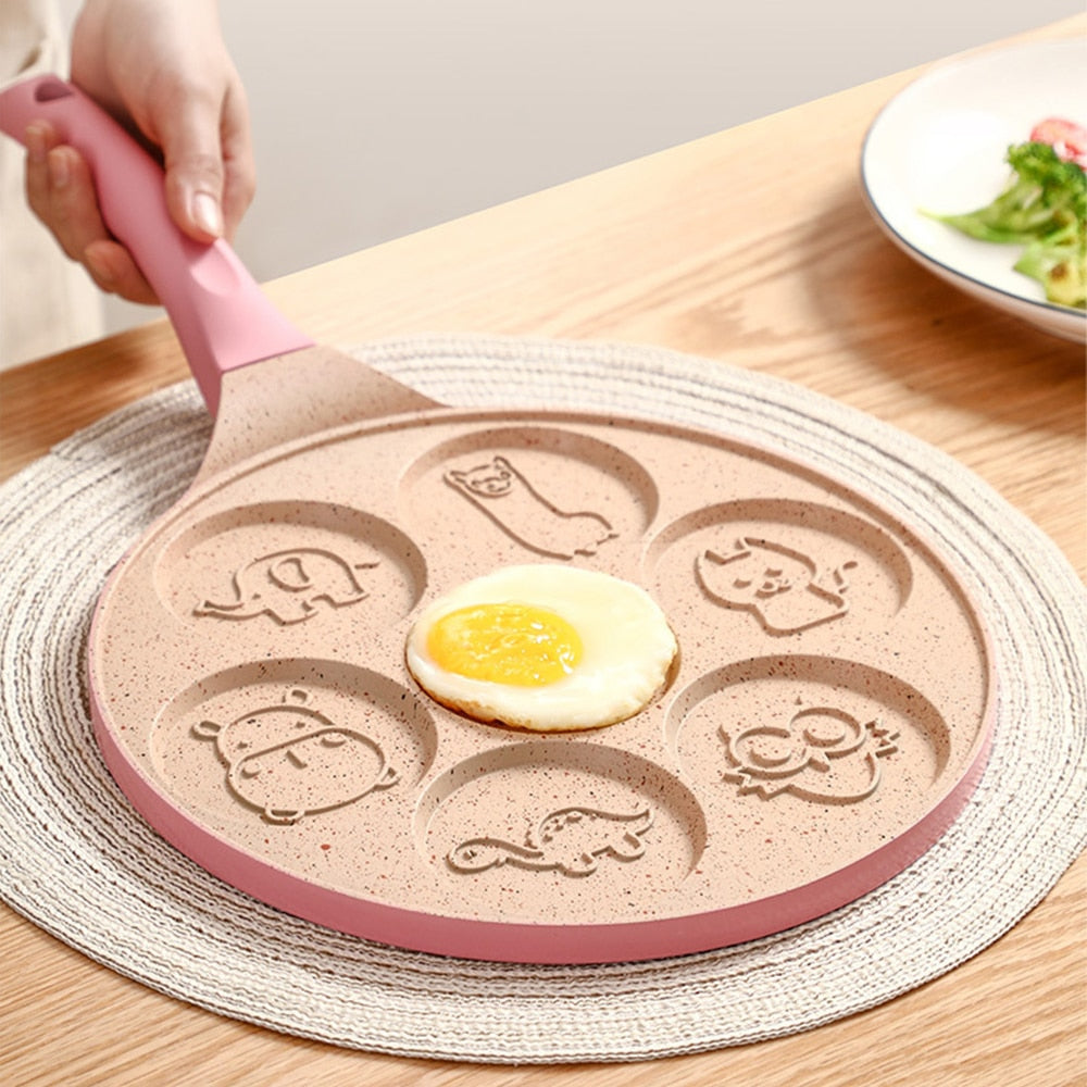 Frühstücks Tier Pfannkuchen Beschichtete Pfanne