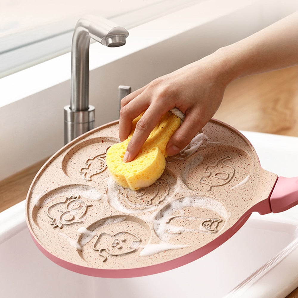 Frühstücks Tier Pfannkuchen Beschichtete Pfanne