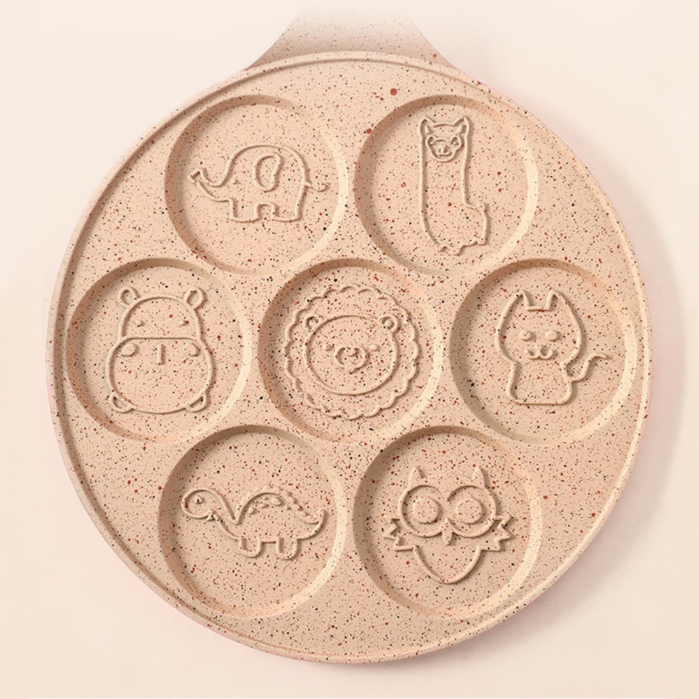 Frühstücks Tier Pfannkuchen Beschichtete Pfanne
