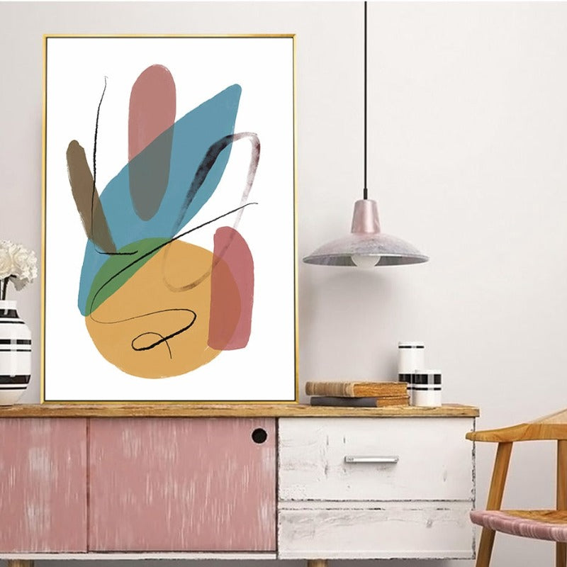 Pinselstriche - Leinwand Wandkunst Gemälde