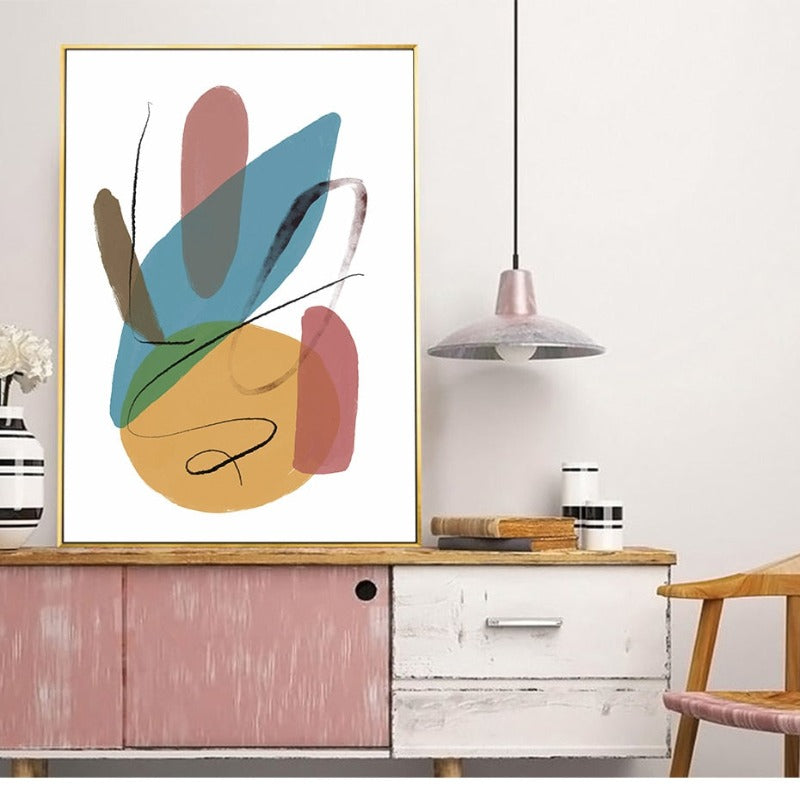 Pinselstriche - Leinwand Wandkunst Gemälde