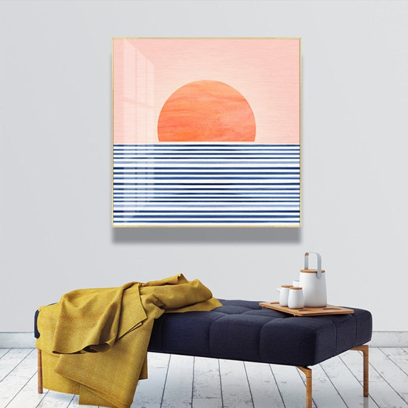 Sonnenaufgang vom Meer - Leinwandbild