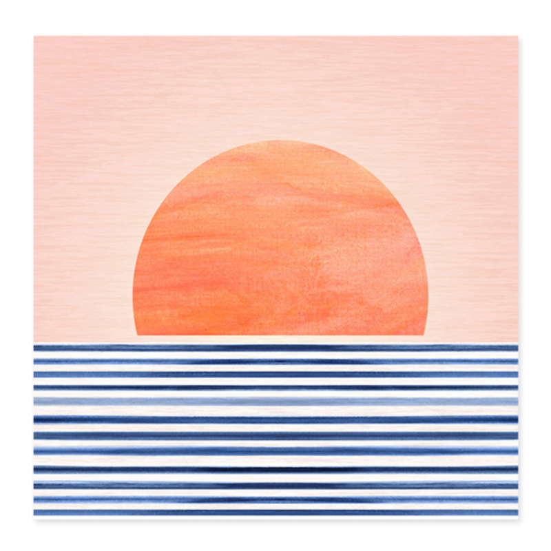 Sonnenaufgang vom Meer - Leinwandbild