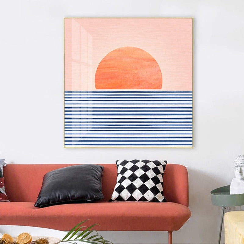 Sonnenaufgang vom Meer - Leinwandbild