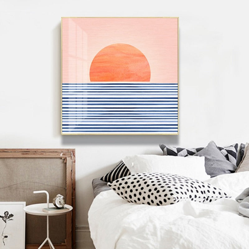 Sonnenaufgang vom Meer - Leinwandbild
