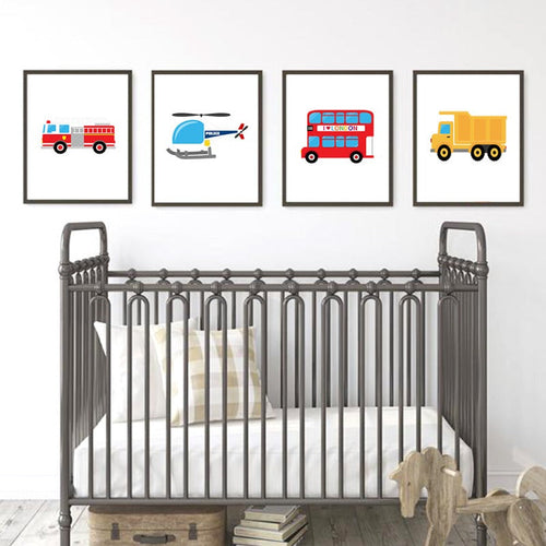 Kindergarten-LKW-Taxi - Leinwandbild
