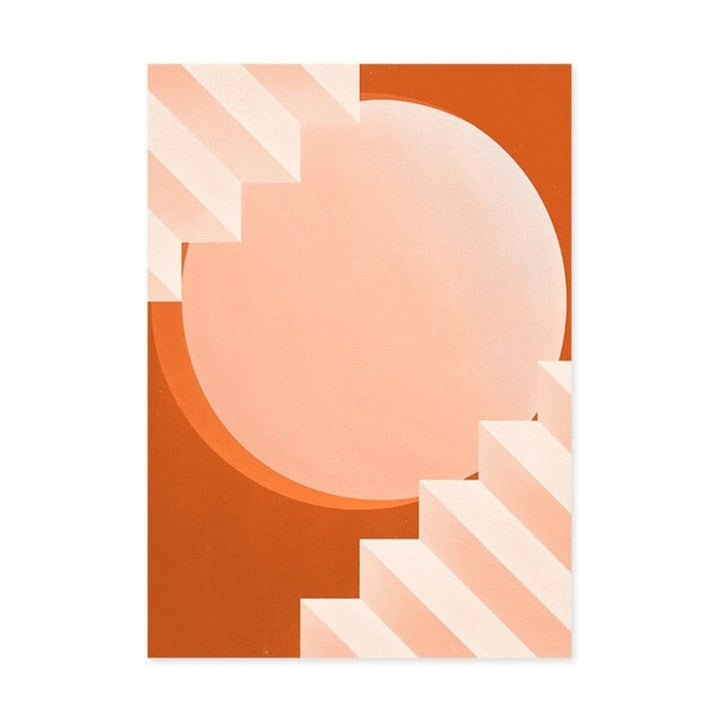 Moods In Orange - Leinwand Wandkunst Malerei