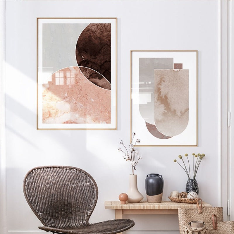 Boho Art Bohemian Stil - Leinwand Wandkunst Gemälde