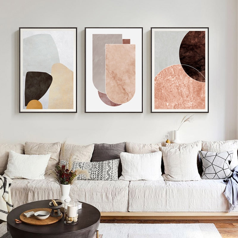 Boho Art Bohemian Stil - Leinwand Wandkunst Gemälde