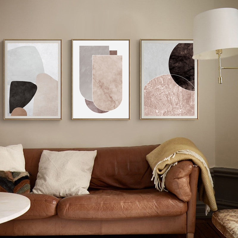 Boho Art Bohemian Stil - Leinwand Wandkunst Gemälde