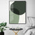 Geometrisches Grünes Farbblock - Canvas Wandkunstmalerei