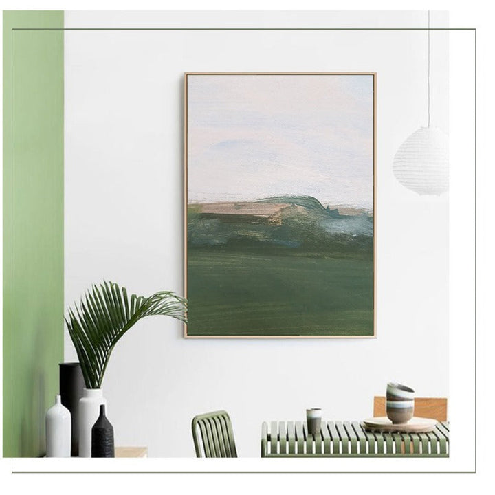 Grüne Druckölkunst - Leinwand Wandkunst Gemälde