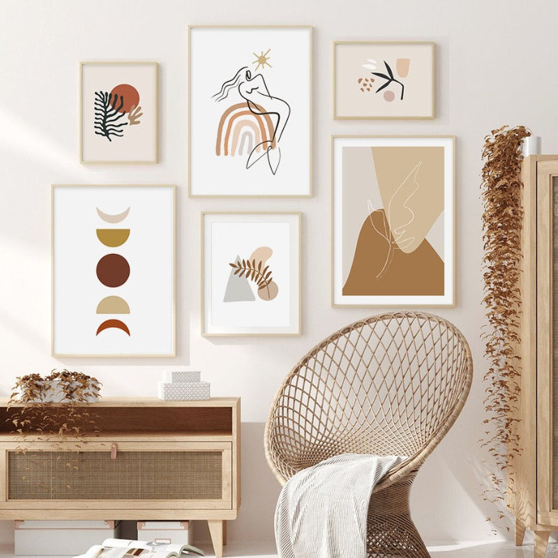 Boho Nachmittage - Leinwand Wandkunst Gemälde
