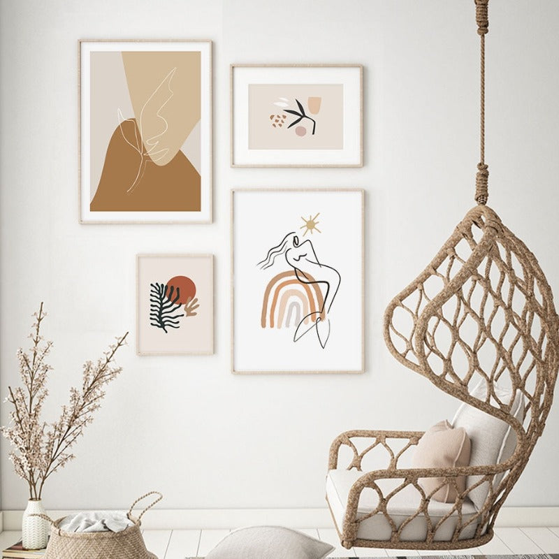 Boho Nachmittage - Leinwand Wandkunst Gemälde