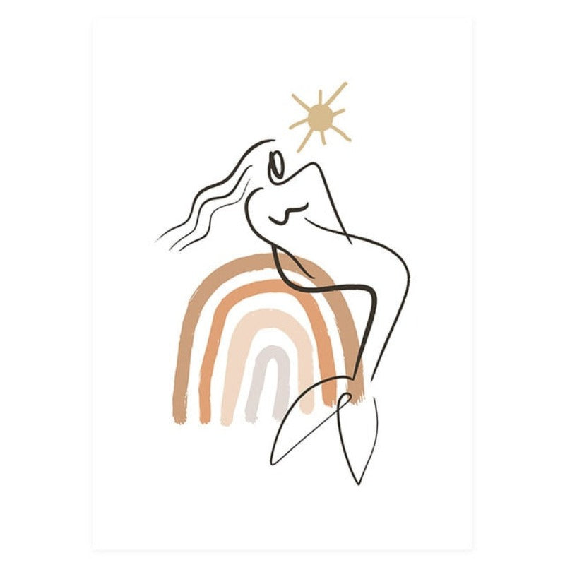 Boho Nachmittage - Leinwand Wandkunst Gemälde