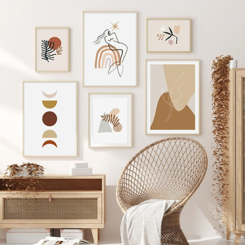 Boho Nachmittage - Leinwand Wandkunst Gemälde