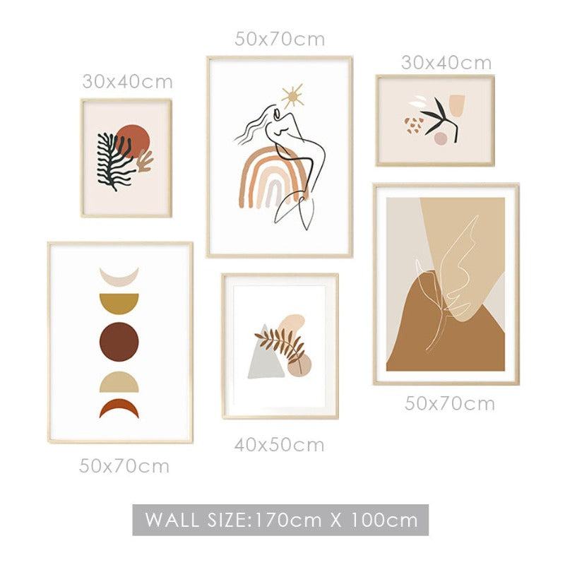 Boho Nachmittage - Leinwand Wandkunst Gemälde