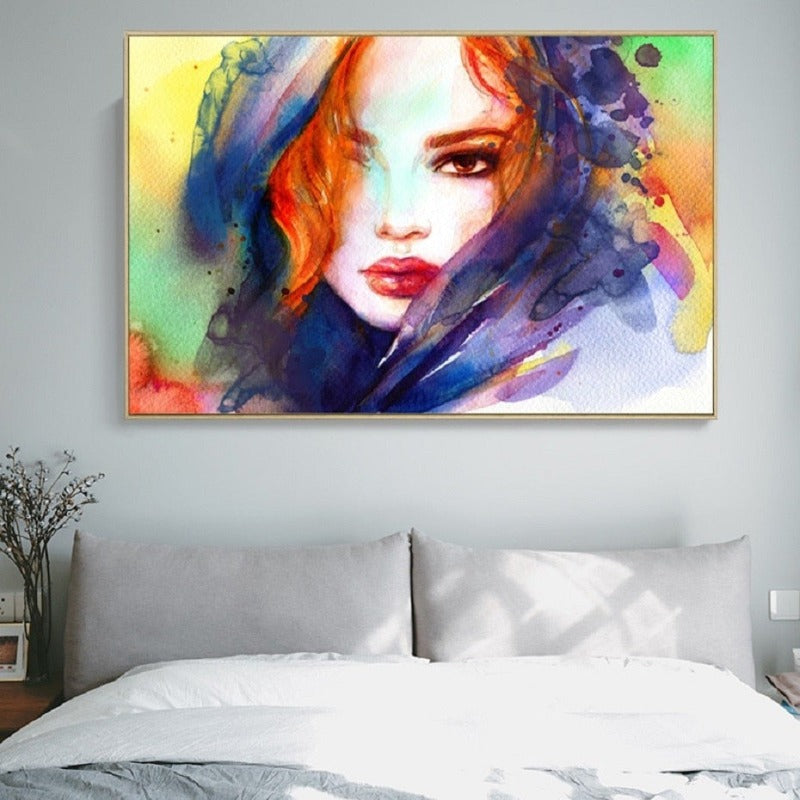 Schöne moderne Frauen - Leinwand Wandkunst Gemälde