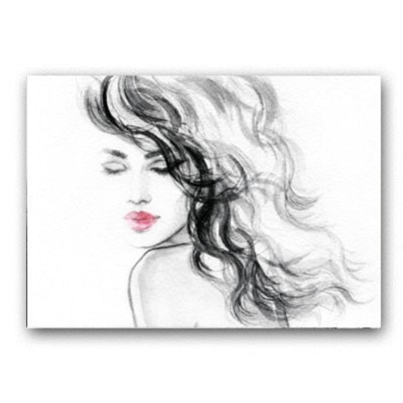 Schöne moderne Frauen - Leinwand Wandkunst Gemälde