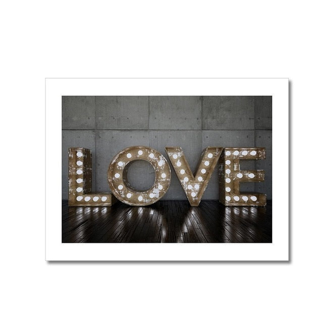 Skandinavische Poster, Rosenmotive, Lebenszitat, minimalistisch – Leinwandbild