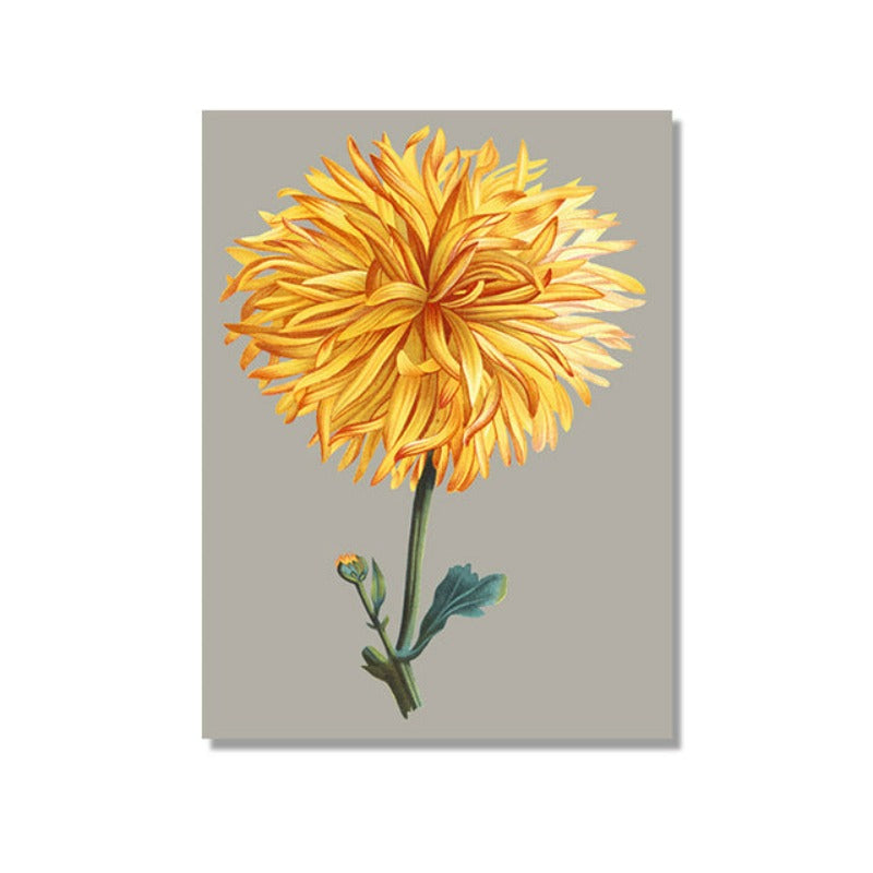 Schönes Chrysanthemen-Blumenbild – Leinwandbild
