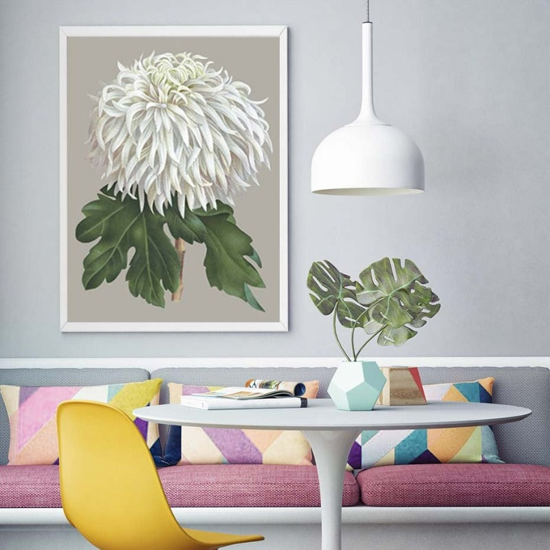 Schönes Chrysanthemen-Blumenbild – Leinwandbild