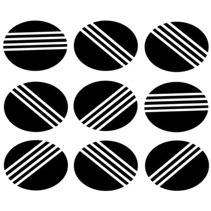 Geometrisch in Schwarz - Leinwand Wandkunst Gemälde