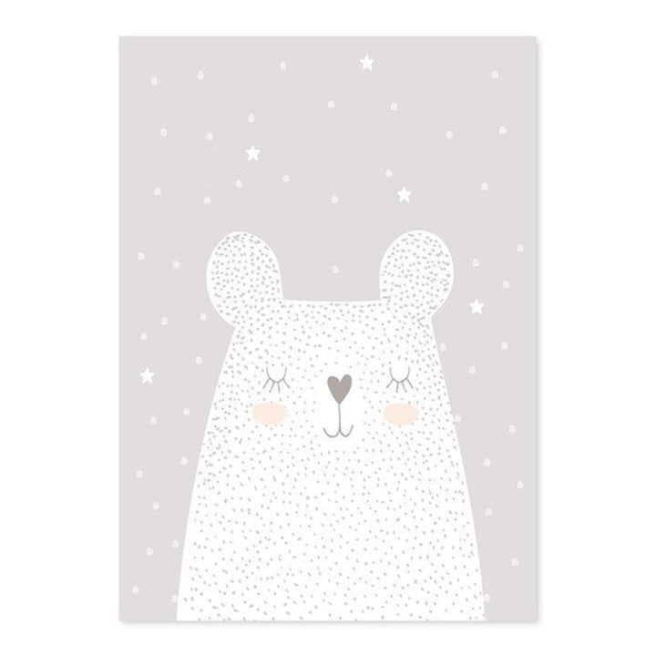 Dreaming Bunny - Leinwand Wandkunst Malerei
