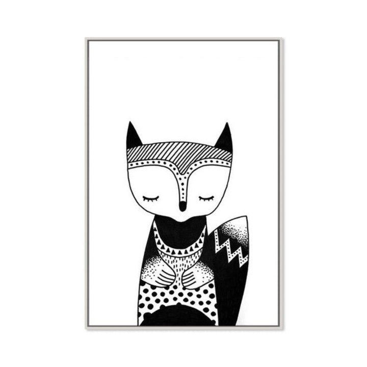 Waldbär, Fuchs, Katze – Leinwandbild