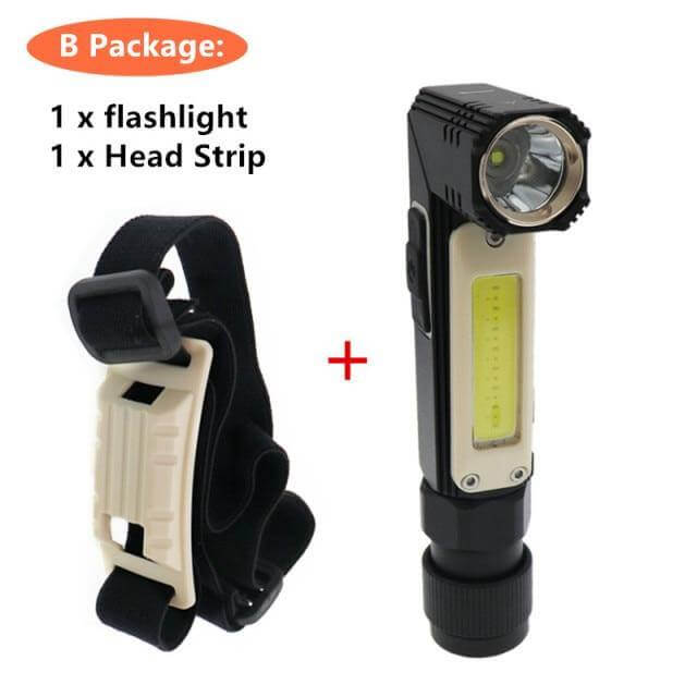 Wiederaufladbare Magnetische Verstellbare Camping-Taschenlampe | Karnz