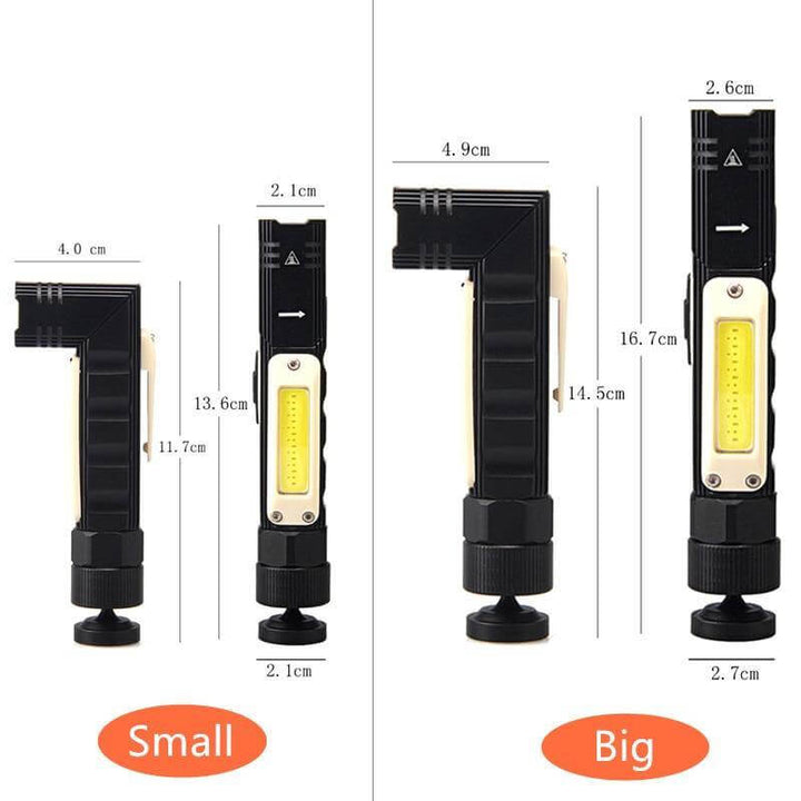 Wiederaufladbare Magnetische Verstellbare Camping-Taschenlampe | Karnz