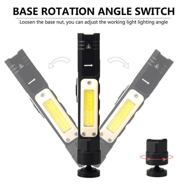 Wiederaufladbare Magnetische Verstellbare Camping-Taschenlampe | Karnz