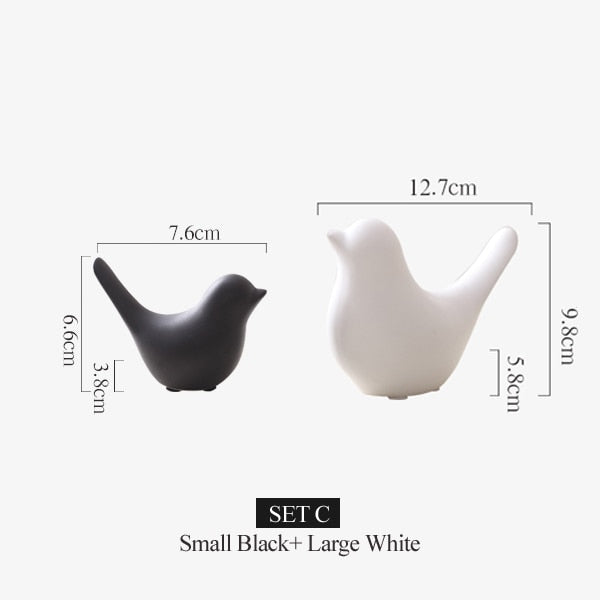 Nordic Creative Keramische Vogel-Figuren | Karnz