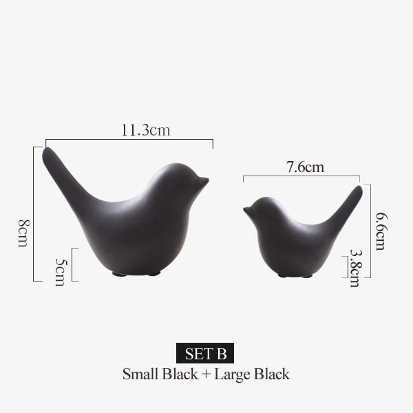 Nordic Creative Keramische Vogelfiguren