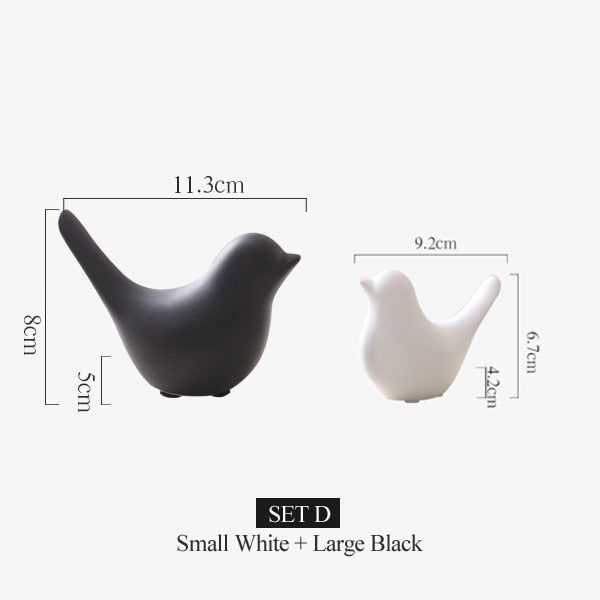 Nordic Creative Keramische Vogelfiguren