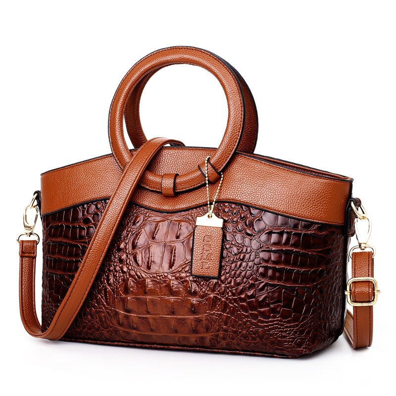Krokodilledertasche – mit handgefertigten Details