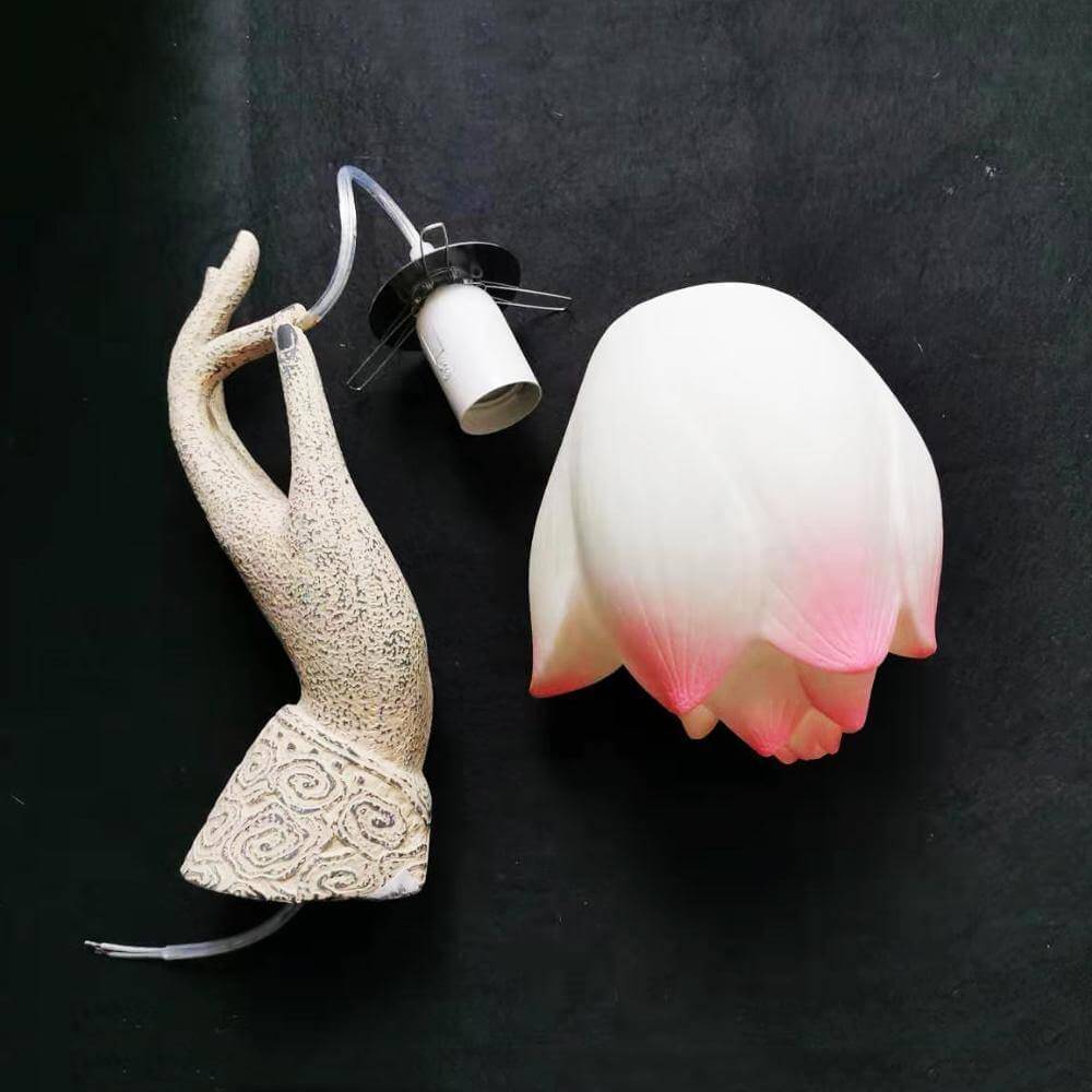 Moderne kreative chinesische Lotus-Wandleuchte | Karnz
