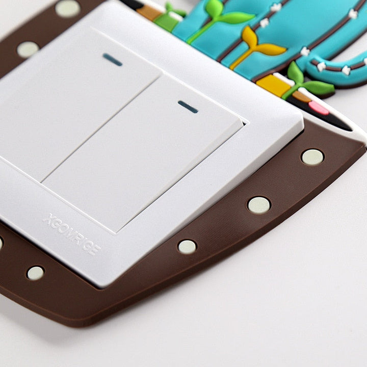 Luminous Cactus Socket Cover Sticker | Karnz
