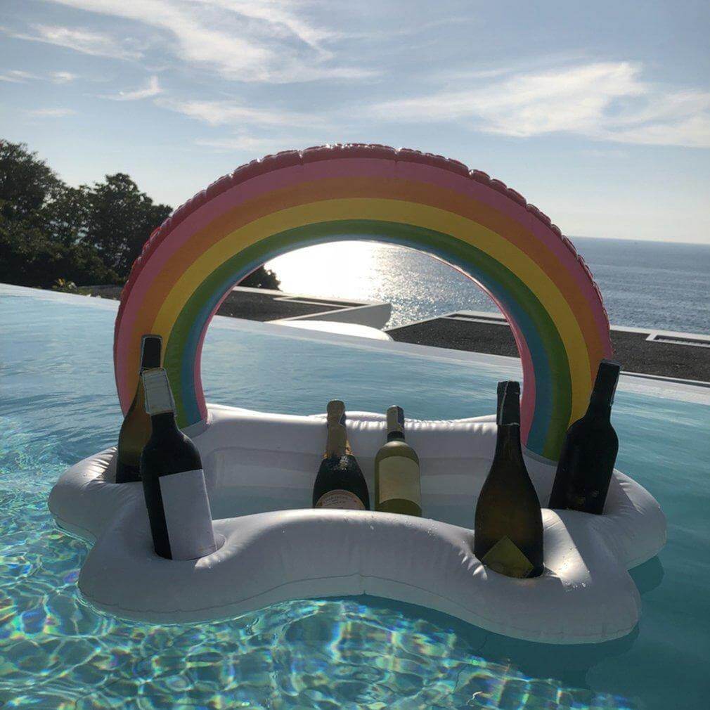Regenbogen Wolke Aufblasbarer Becherhalter Partyeimer | Karnz